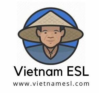 Cartoon Man in Vietnamese hat.
