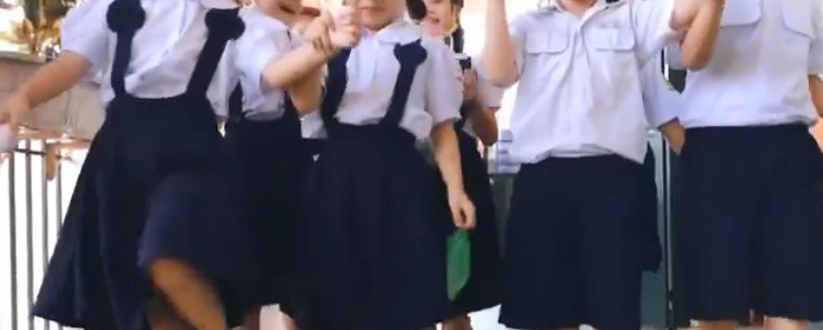 Vietnamese Students in Uniform