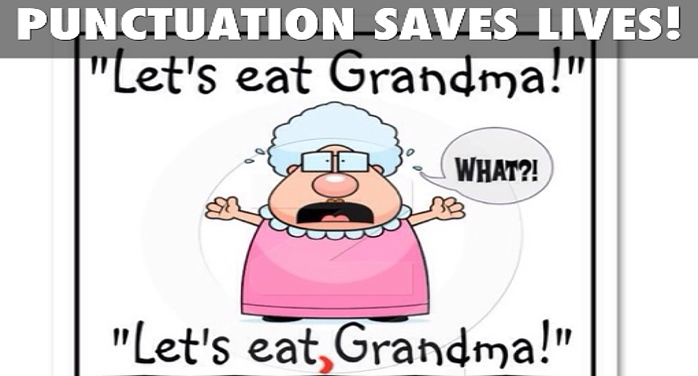 Grammar and Grandma picture. Lets est grandma.